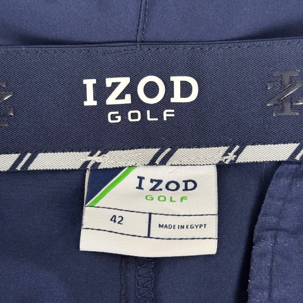 Izod Golf Shorts Navy Blue Men's Size 42 EUC Athletic Athleisure Preppy Classic - Picture 5 of 9